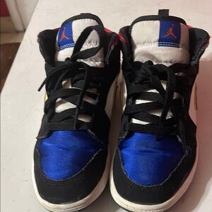 Kids Black and Blue Sneakers